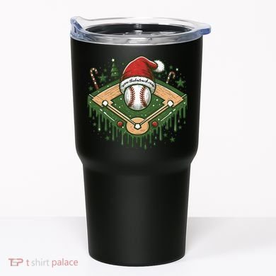 Baseball Christmasholiday Drip Tumbler
