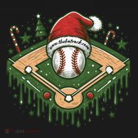 Baseball Christmasholiday Drip Ornament thumb 1