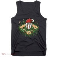 Baseball Christmasholiday Drip Tank Top thumb 0