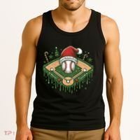 Baseball Christmasholiday Drip Tank Top thumb 3