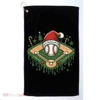 Baseball Christmasholiday Drip Golf Towel thumb 0