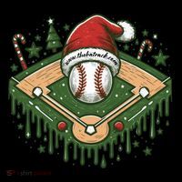 Baseball Christmasholiday Drip Women's Long Sleeve Shirt thumb 2