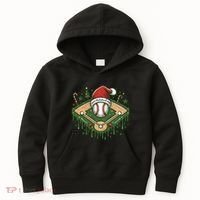 Baseball Christmasholiday Drip Kids Hoodie thumb 0