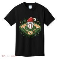 Baseball Christmasholiday Drip Kids T-Shirt thumb 0