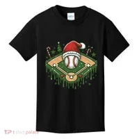 Baseball Christmasholiday Drip Kids T-Shirt thumb 0