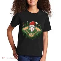 Baseball Christmasholiday Drip Kids T-Shirt thumb 2