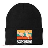 Best Chihuahua Dad Ever Cute Chihuahuas Gift Beanie thumb 0