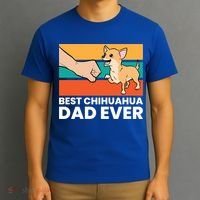 Best Chihuahua Dad Ever Cute Chihuahuas Gift T-Shirt thumb 3