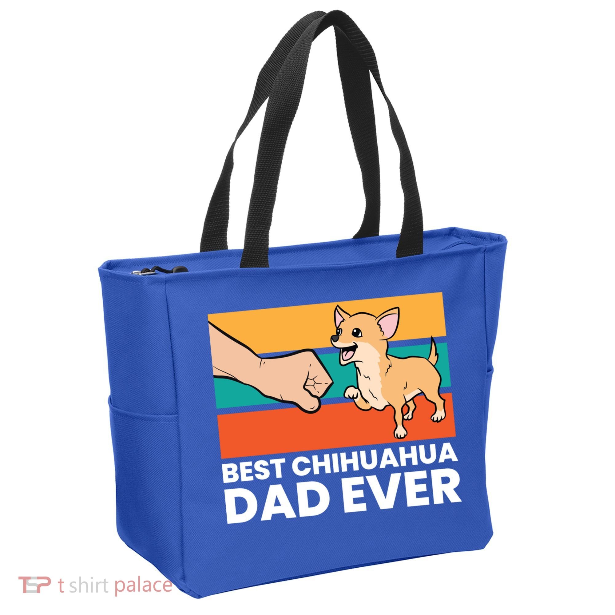 Best Chihuahua Dad Ever Cute Chihuahuas Gift Tote Bag