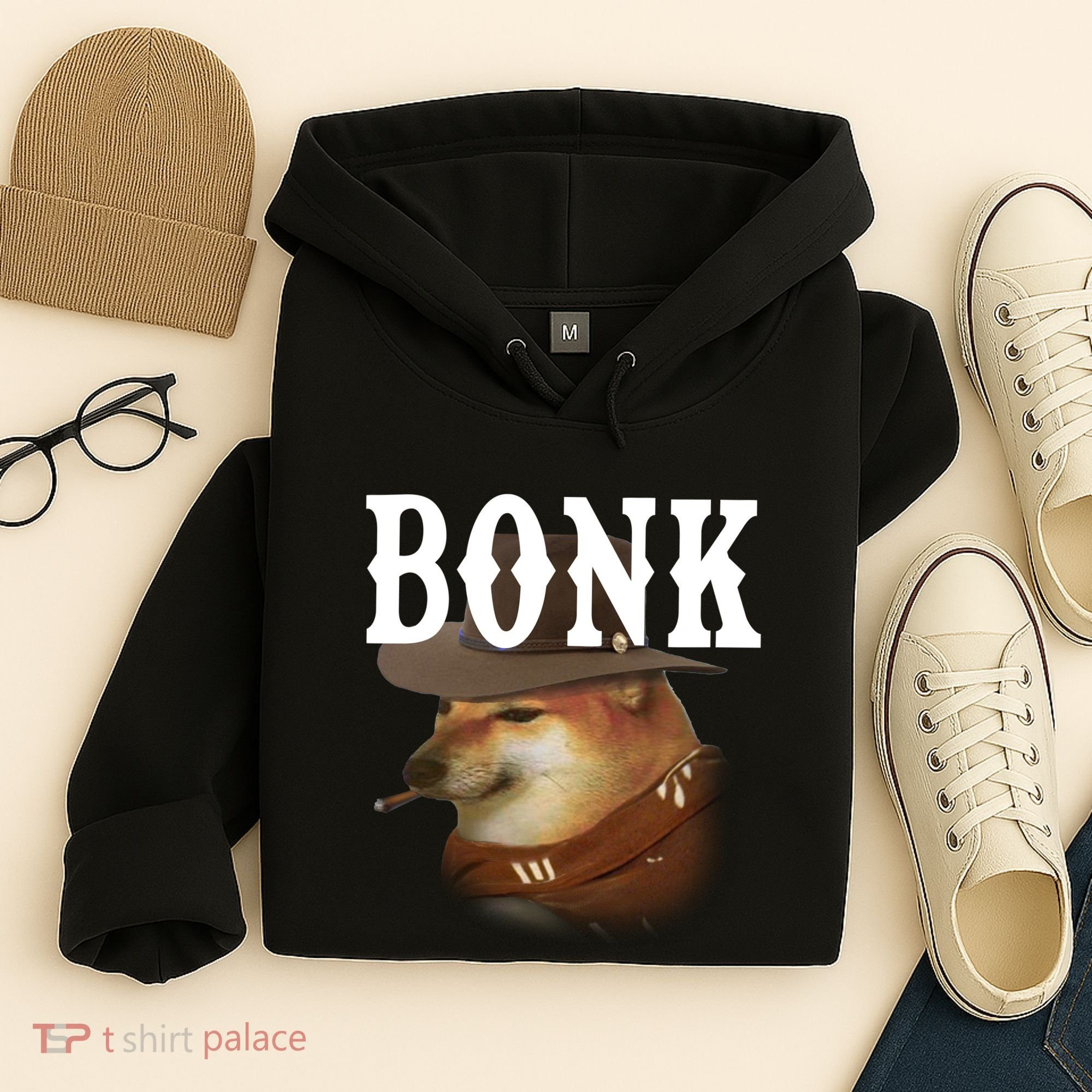 Bonk Cowboy Dog Hoodie