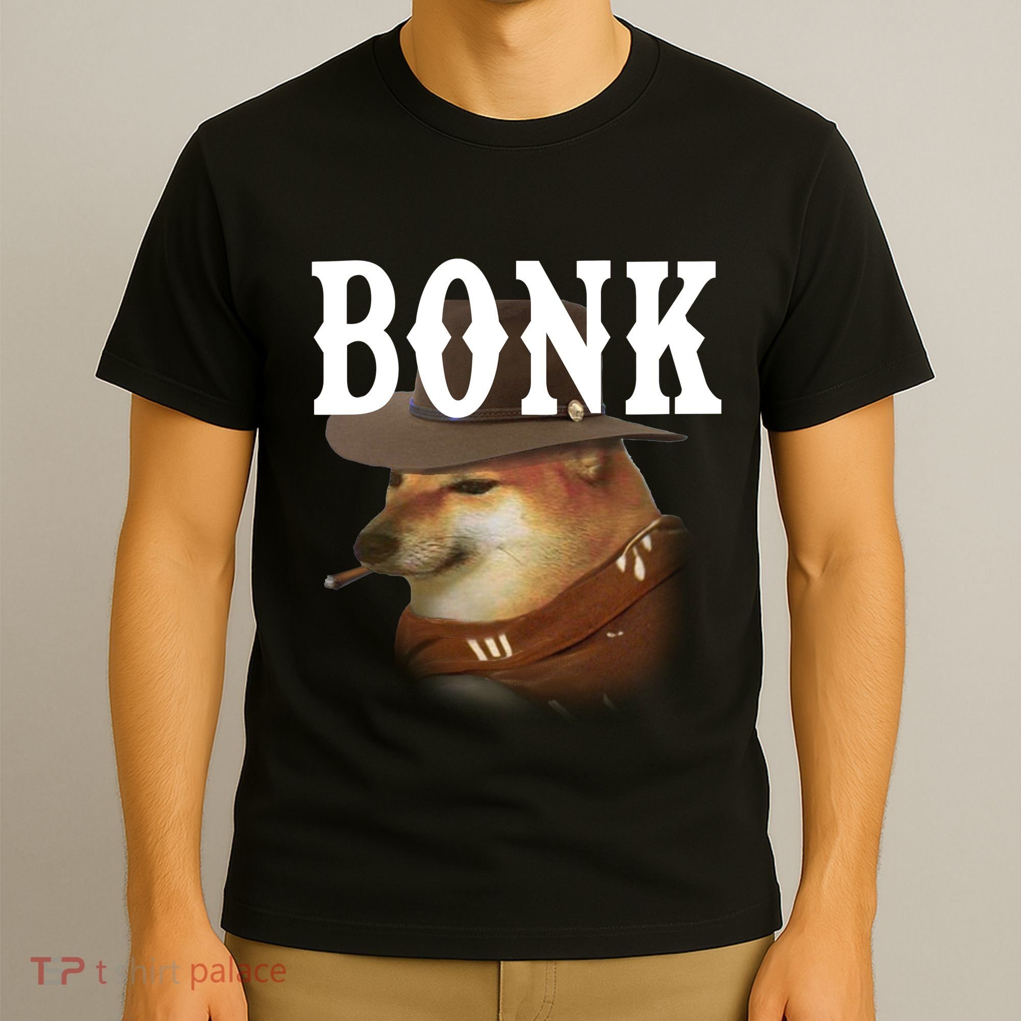 Bonk Cowboy Dog T-Shirt