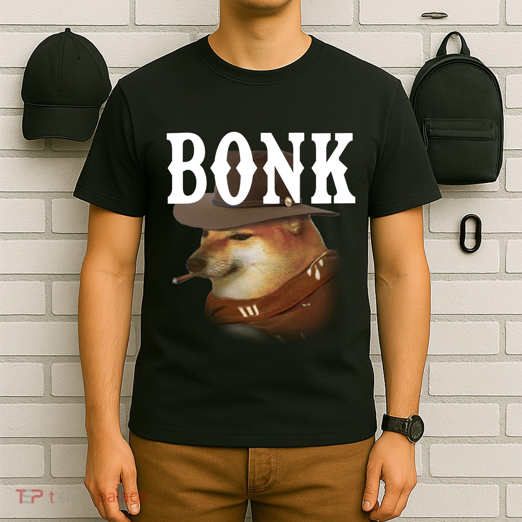 Bonk Cowboy Dog T-Shirt