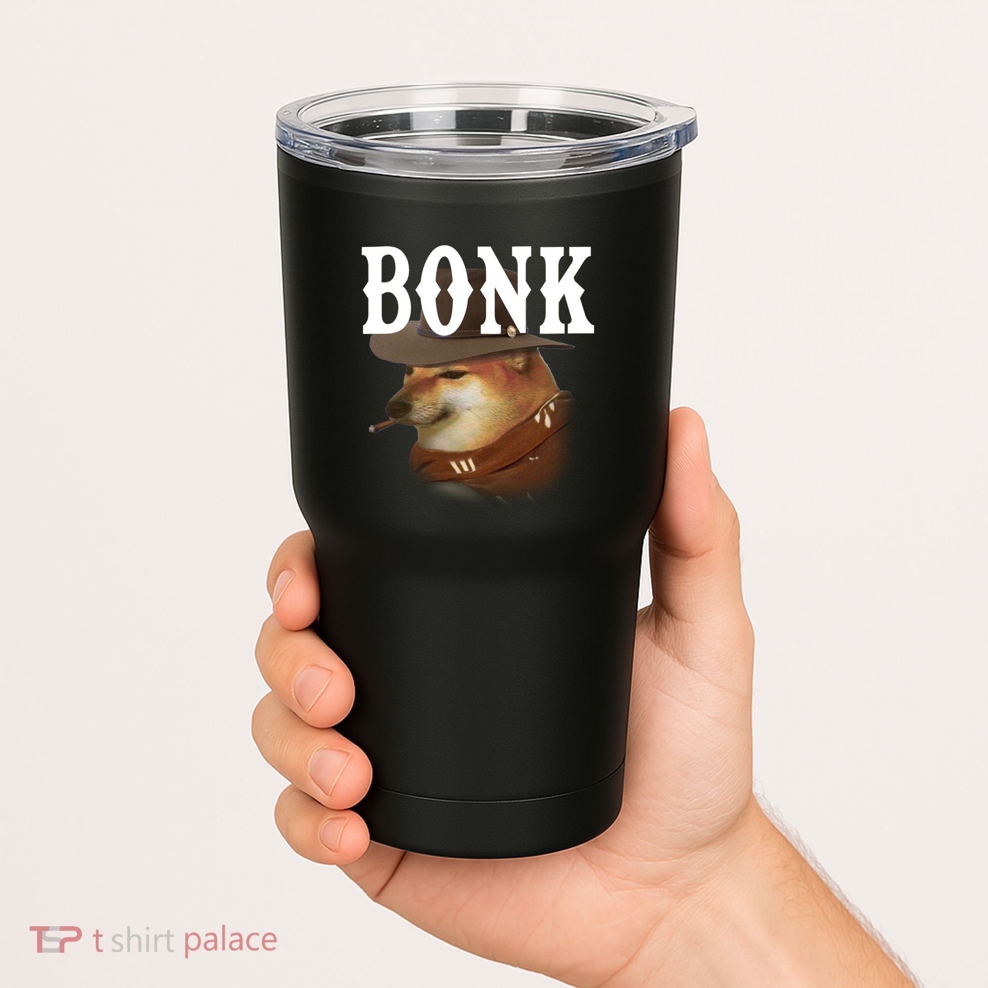 Bonk Cowboy Dog Tumbler