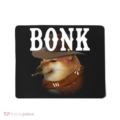 Bonk Cowboy Dog Mousepad