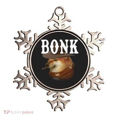Bonk Cowboy Dog Ornament