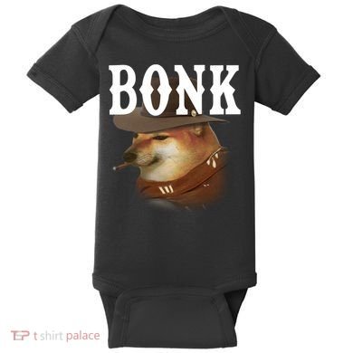 Bonk Cowboy Dog Baby Bodysuit