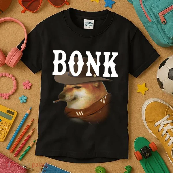 Bonk Cowboy Dog Kids T-Shirt