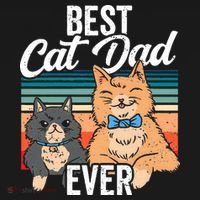 Best Cat Dad Ever Daddy Fathers Day Father Sayings Apron thumb 3