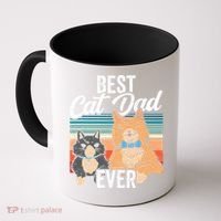 Best Cat Dad Ever Daddy Fathers Day Father Sayings Coffee Mug thumb 0
