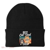 Best Cat Dad Ever Daddy Fathers Day Father Sayings Beanie thumb 0