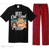 Best Cat Dad Ever Daddy Fathers Day Father Sayings Pajama Set thumb 0