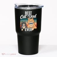 Best Cat Dad Ever Daddy Fathers Day Father Sayings Tumbler thumb 0