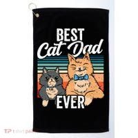 Best Cat Dad Ever Daddy Fathers Day Father Sayings Golf Towel thumb 0