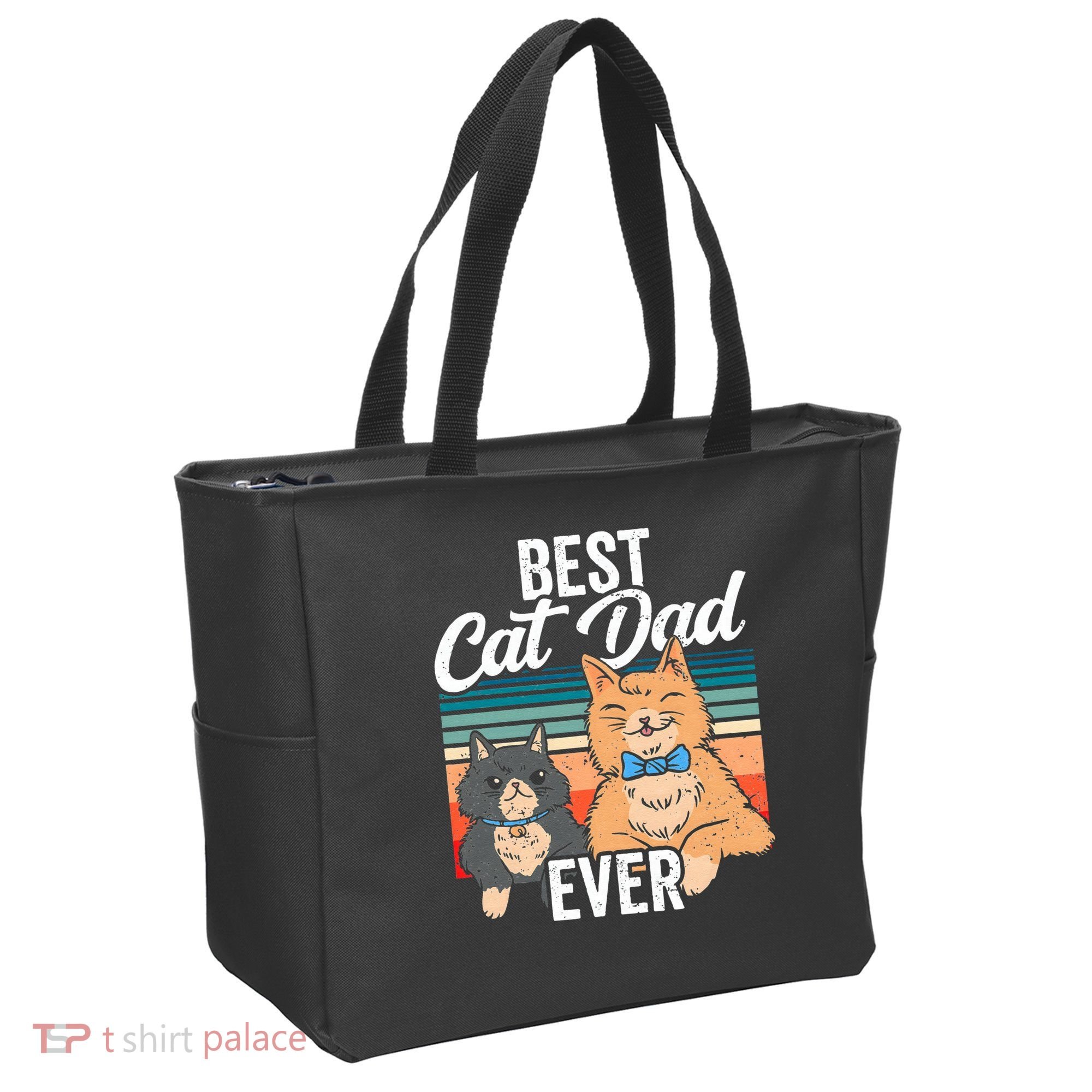 Best Cat Dad Ever Daddy Fathers Day Father Sayings Tote Bag