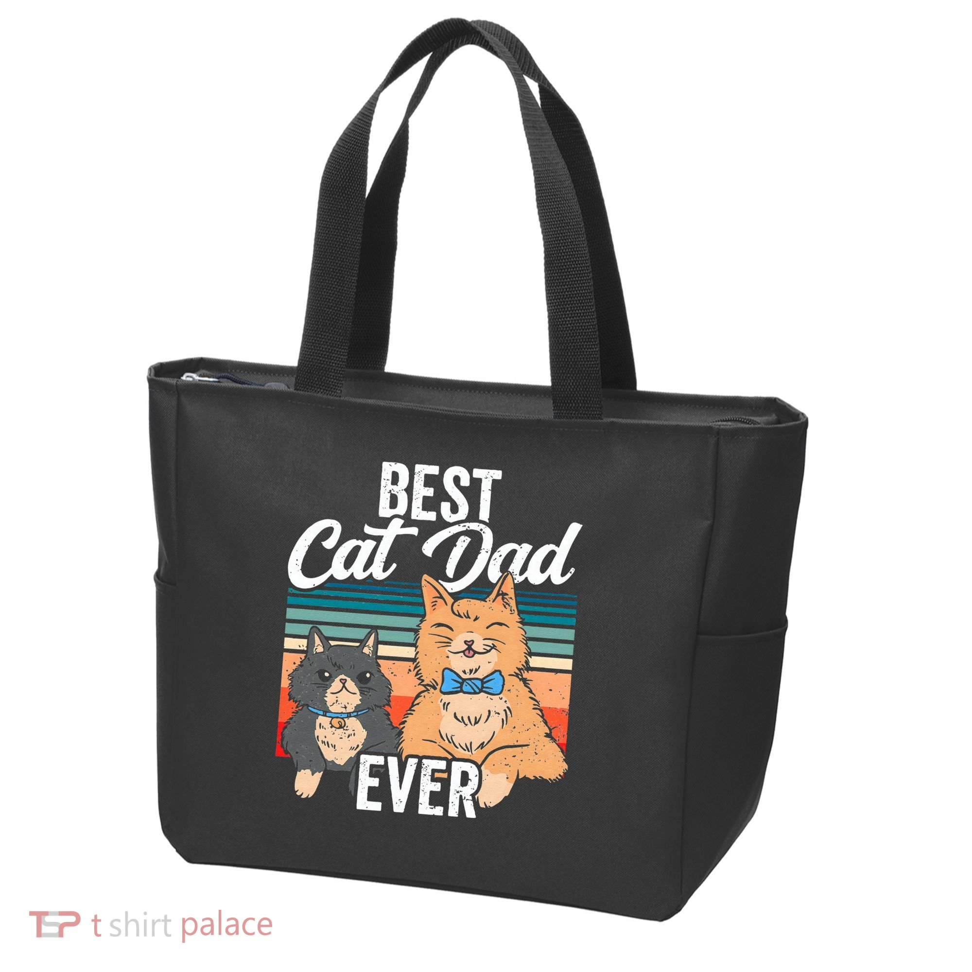 Best Cat Dad Ever Daddy Fathers Day Father Sayings Tote Bag
