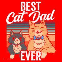 Best Cat Dad Ever Daddy Fathers Day Father Sayings Santa Hat thumb 1