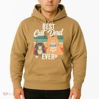 Best Cat Dad Ever Daddy Fathers Day Father Sayings Hoodie thumb 2
