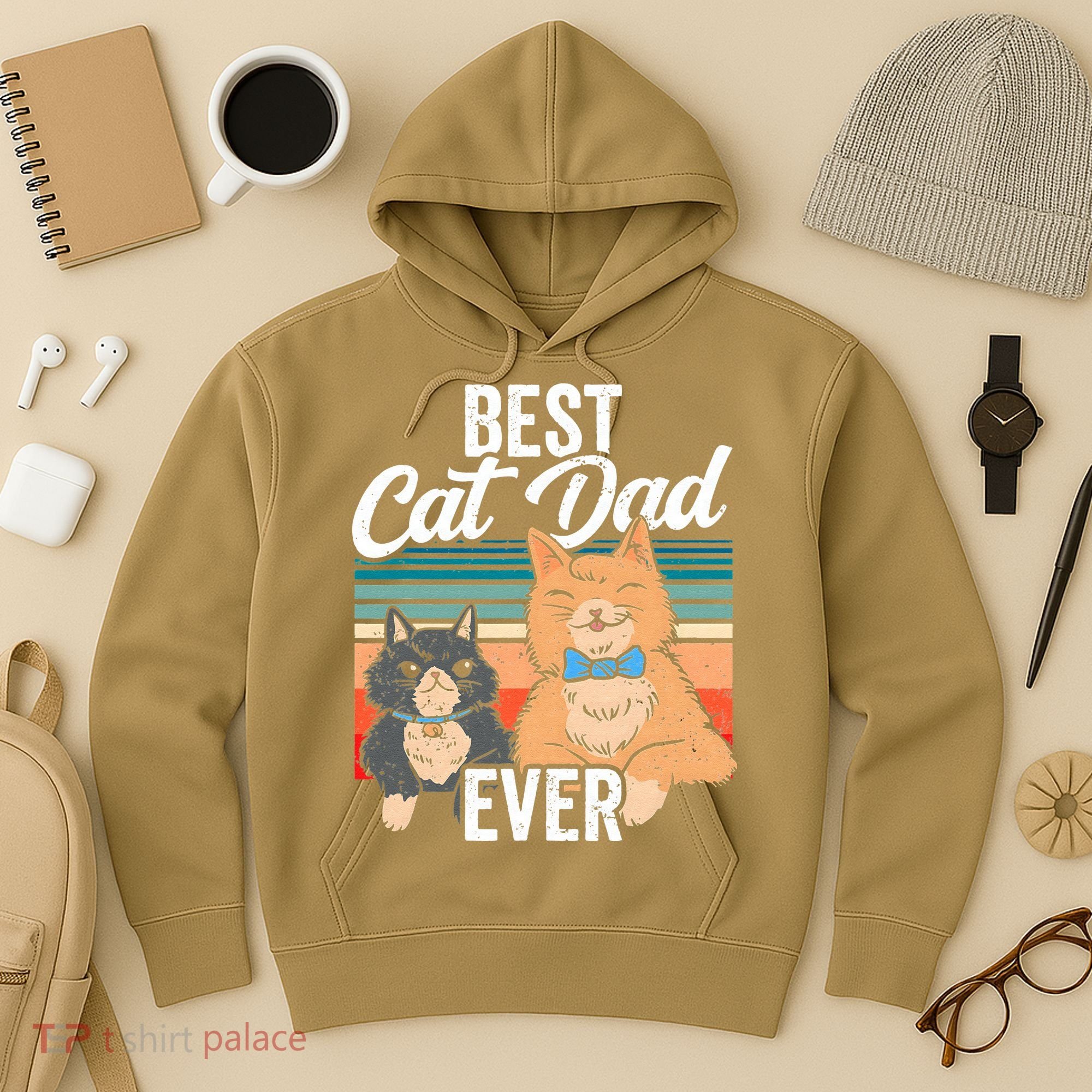 Best Cat Dad Ever Daddy Fathers Day Father Sayings Hoodie