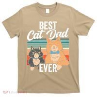 Best Cat Dad Ever Daddy Fathers Day Father Sayings T-Shirt thumb 0
