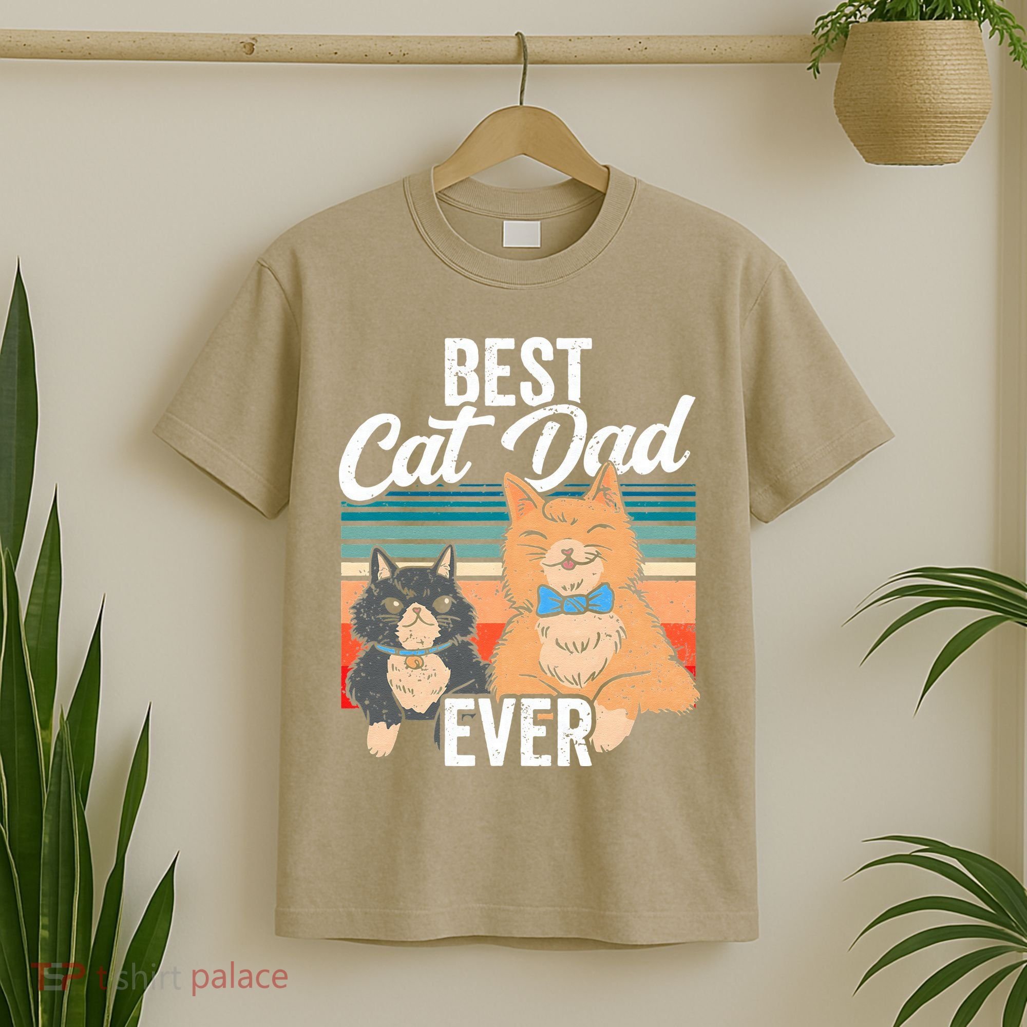 Best Cat Dad Ever Daddy Fathers Day Father Sayings T-Shirt