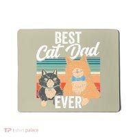 Best Cat Dad Ever Daddy Fathers Day Father Sayings Mousepad thumb 0