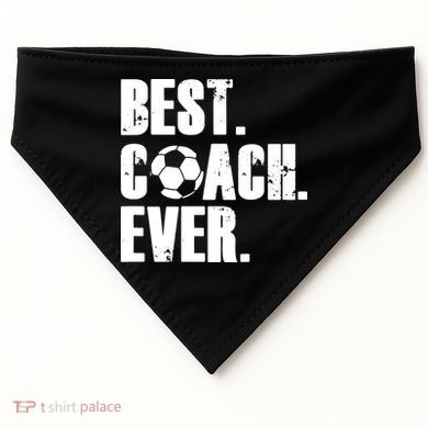 Best Coach Ever Soccer Coach Retro USA-Made Doggie Bandana
