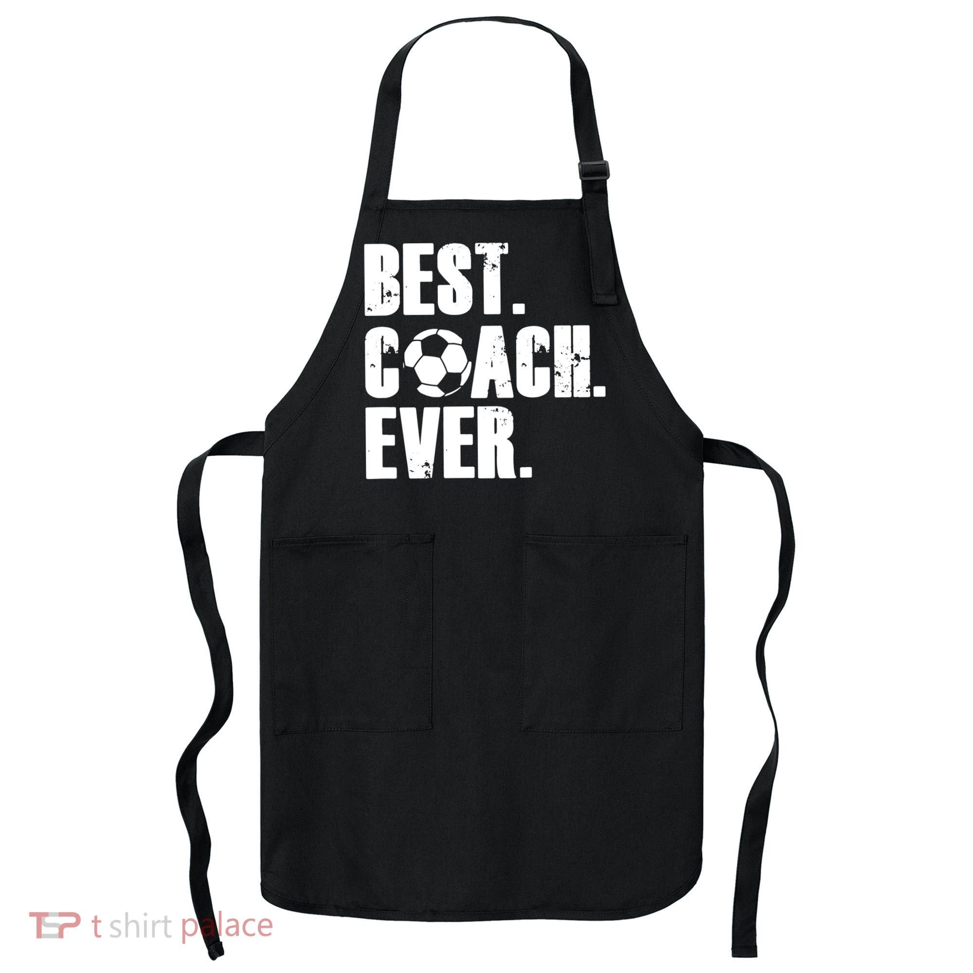 Best Coach Ever Soccer Coach Retro Apron