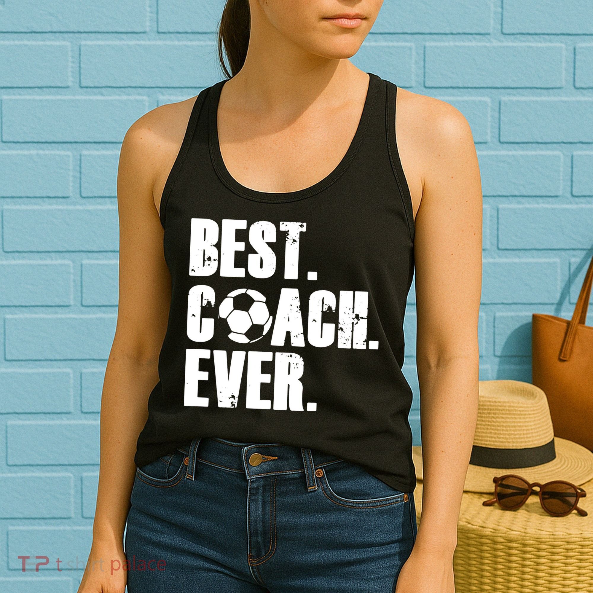 Best Coach Ever Soccer Coach Retro Women's Tank Top