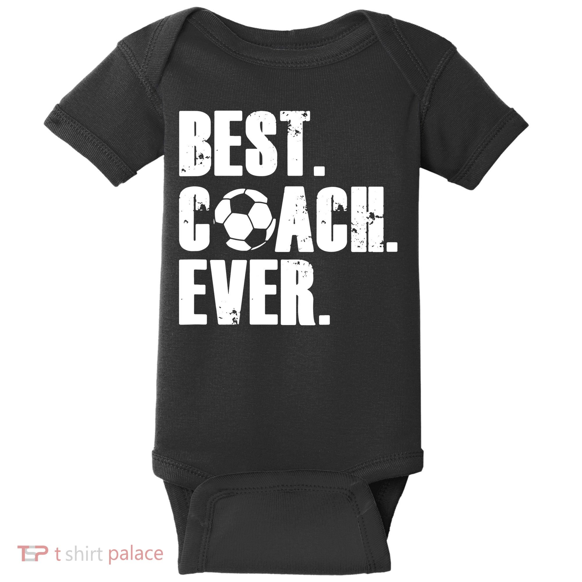 Best Coach Ever Soccer Coach Retro Baby Bodysuit