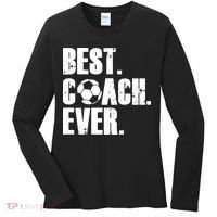 Best Coach Ever Soccer Coach Retro Women's Long Sleeve Shirt thumb 0