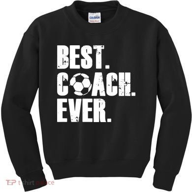 Best Coach Ever Soccer Coach Retro Kids Sweatshirt