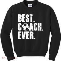 Best Coach Ever Soccer Coach Retro Kids Sweatshirt thumb 0