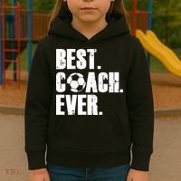 Best Coach Ever Soccer Coach Retro Kids Hoodie thumb 3