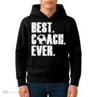 Best Coach Ever Soccer Coach Retro Kids Hoodie thumb 4