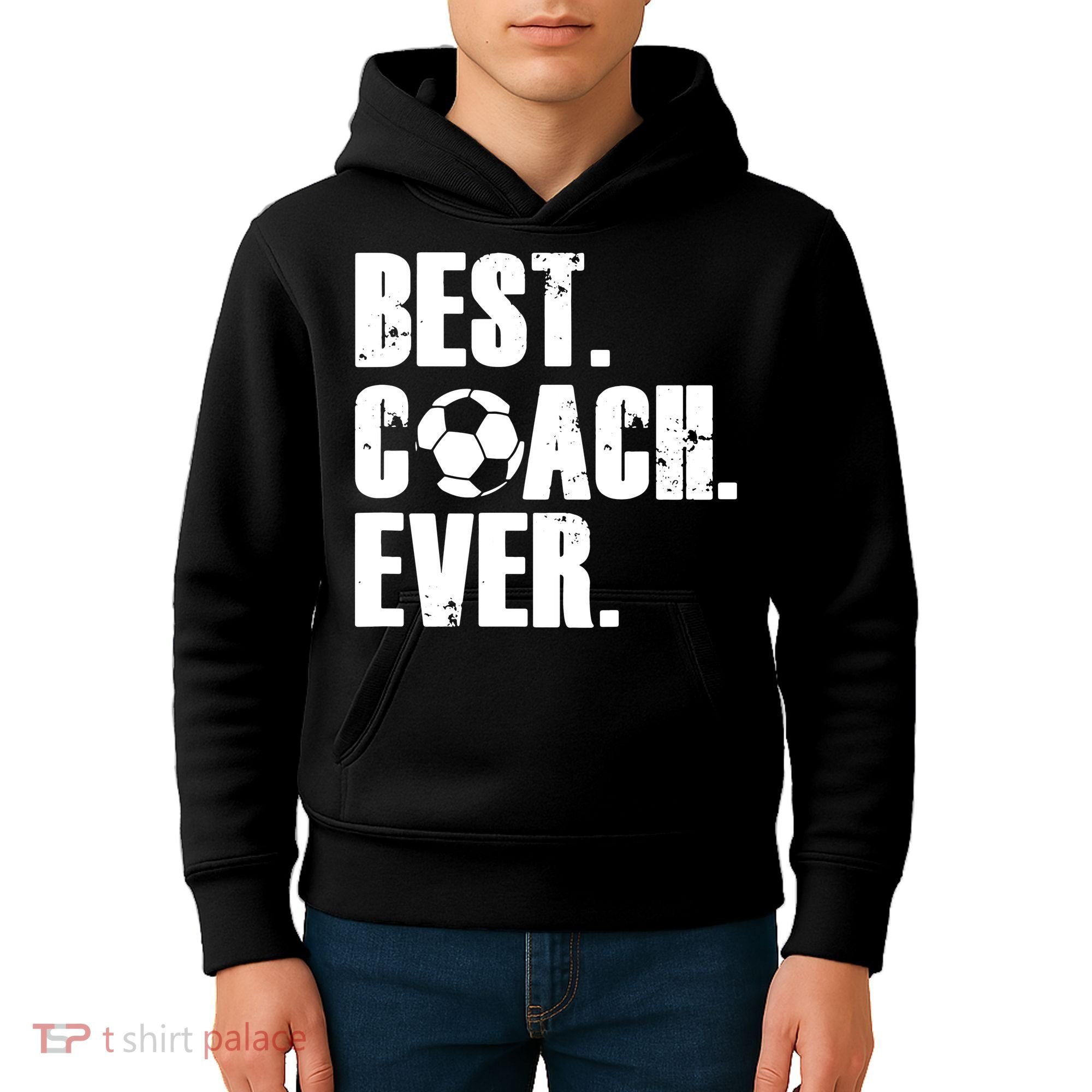 Best Coach Ever Soccer Coach Retro Kids Hoodie