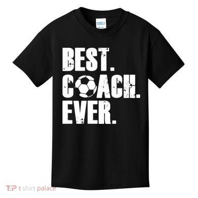 Best Coach Ever Soccer Coach Retro Kids T-Shirt