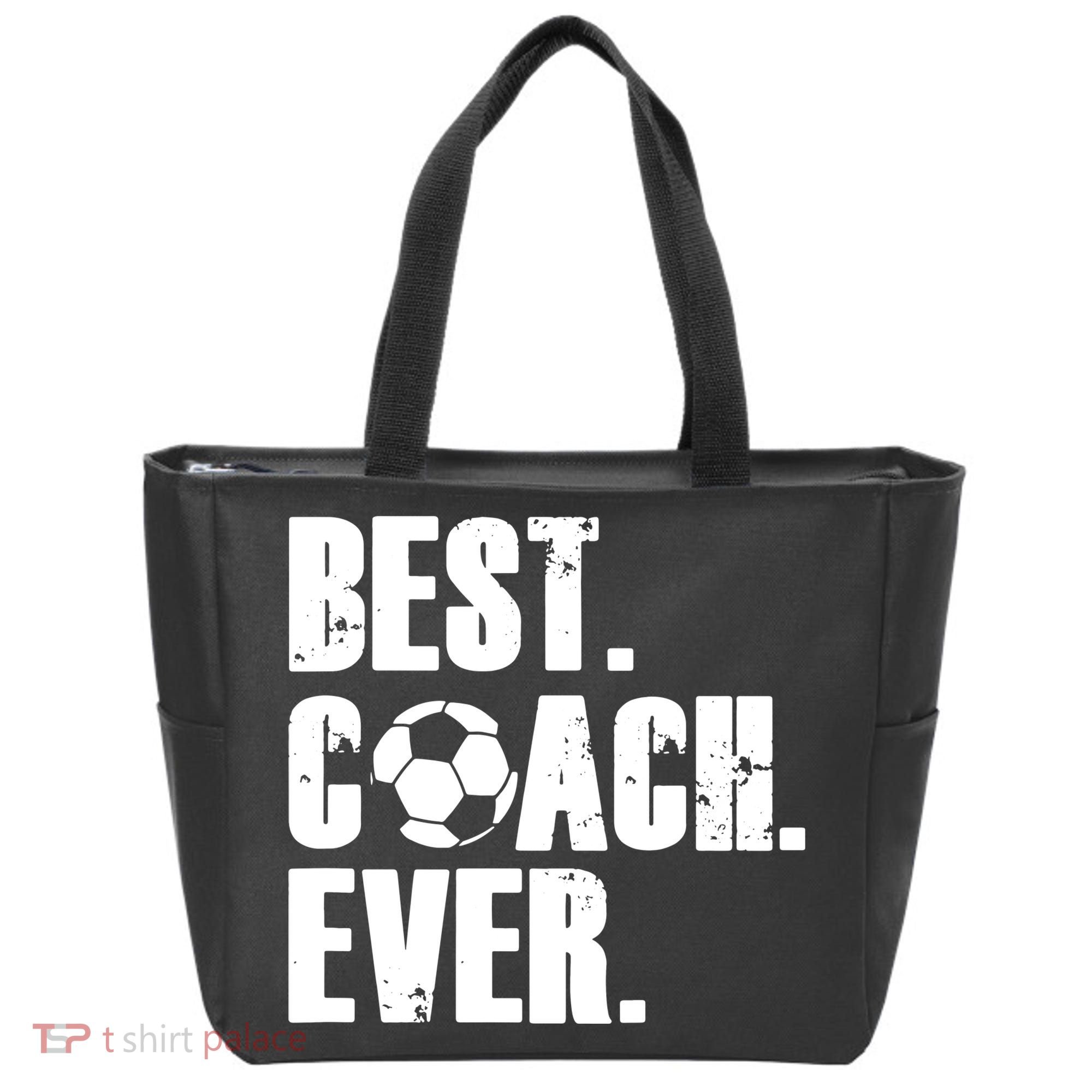 Best Coach Ever Soccer Coach Retro Tote Bag