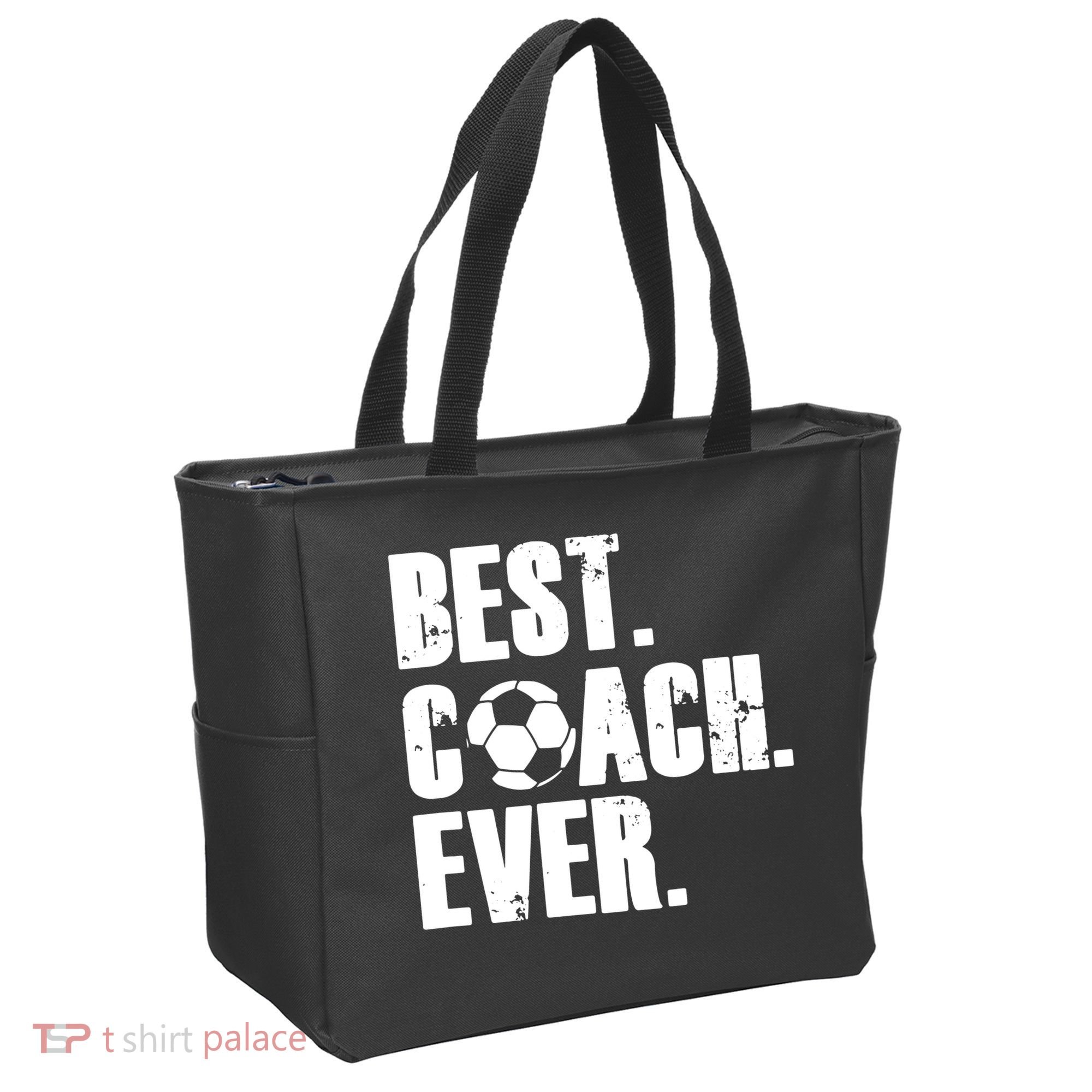 Best Coach Ever Soccer Coach Retro Tote Bag
