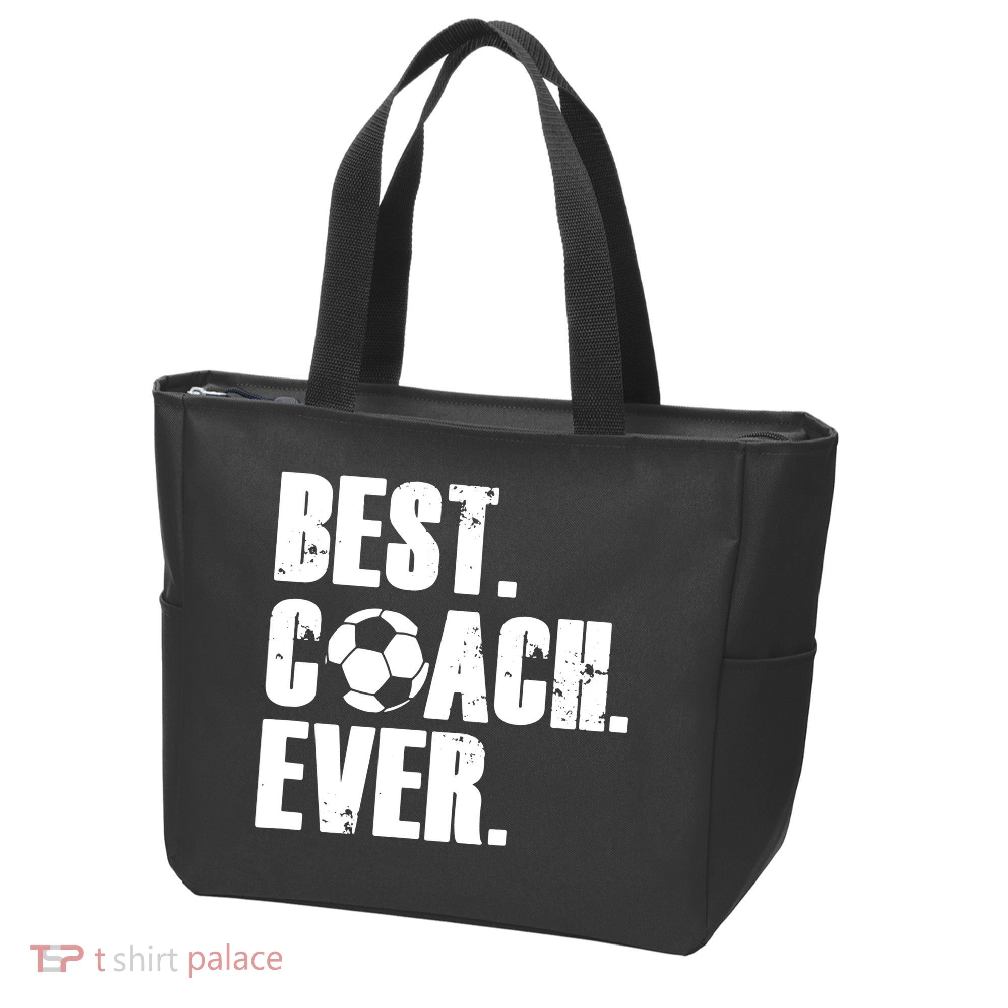 Best Coach Ever Soccer Coach Retro Tote Bag