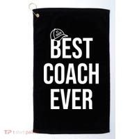 Best Coach Ever Sports Golf Towel thumb 0